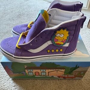 Kids Simpson Sk8 High Zip Vans